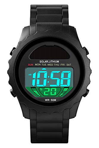 Armbanduhr Männer Digitaluhr Outdoor Laufen Sportuhr Herren Uhr Militär Chronograph Datum Uhren Cool Modern Mann LED Wecker Stoppuhr 5 ATM Wasserdicht - 1