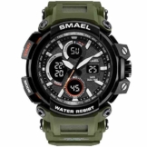 DECTN Armbanduhr Sportuhren Herrenuhr wasserdichte Led   Digitaluhr Herrenuhr Erkek Kol i Herrenuhren, Army Green - 1