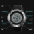 Digitaluhr für Herren, Outdoor-Sportuhr, wasserdicht, modische Uhr mit Wecker, Sekunden, leuchtendes Nachtlicht (Schwarz) - 8