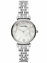 Emporio Armani Damen Analog Quarz Uhr mit Edelstahl Armband AR11170 - 1