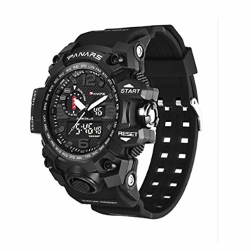 Herren-Digitaluhr Fashion LED Military Sport Wasserdicht Casual Armbanduhr - 3
