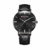 Herren-Quarzuhr wasserdicht Zeiger Outdoor Sport Armbanduhr Mode Business Casual Einfache Quarzuhr Schwarz Gürtel - 1
