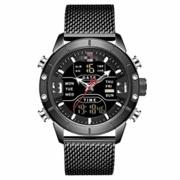 Herrenuhren Herren Sportuhren Quarz Digital Chronograph Uhr Männlich Militär Armbanduhr Für Herren 24.5cm BB - 1