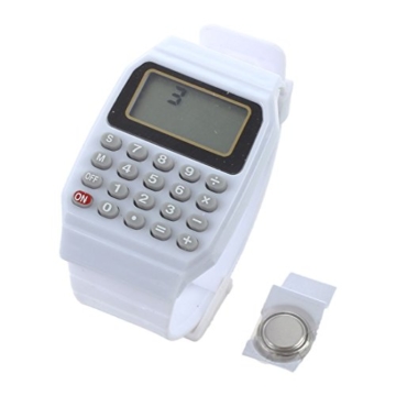 KAPAYONO Kunststoff Armband Mode Uhr Kinder Mehrzweck elektronische Taschenrechner Armbanduhr - 5