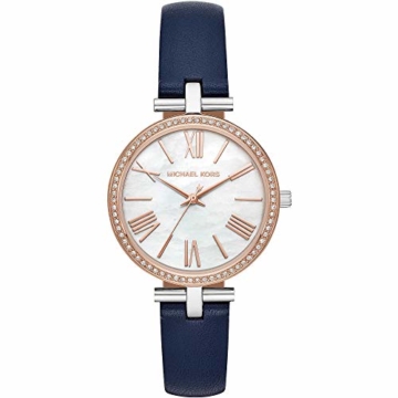 Michael Kors Damen Analog Quarz Uhr mit Leder Armband MK2833 - 1