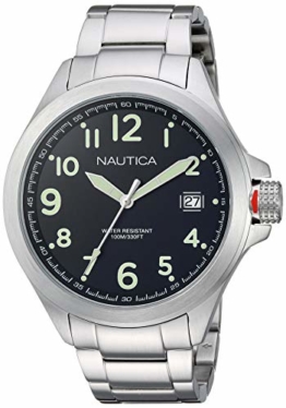 Nautica Glen Park Herren-Armbanduhr 46mm Armband Edelstahl Quarz NAPGLP005 - 1