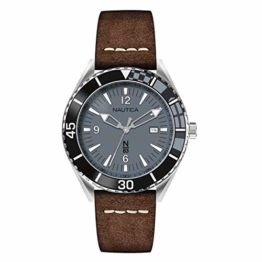 Nautica Men's Urban Surf NAPUSF909 Brown Leather Quartz Fashion Watch - 1