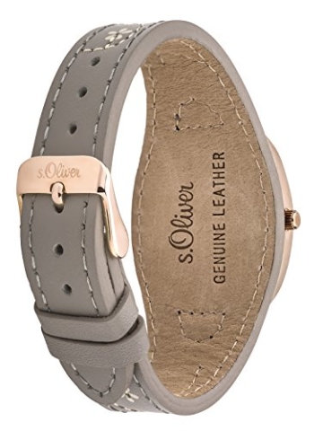 s.Oliver Damen-Armbanduhr Analog Quarz Leder SO-3185-LQ - 2