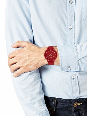 s.Oliver Unisex – Erwachsene Analog Quarz Uhr mit Silicone Armband SO-3953-PQ - 2