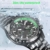 Armbanduhren Sport Mechanik Uhr Automatik Herren Herren Uhren Militär Wasserdicht Kalender Reloj Hombre Herren Geschenke-Rot - 4