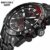 Armbanduhren Sport Mechanik Uhr Automatik Herren Herren Uhren Militär Wasserdicht Kalender Reloj Hombre Herren Geschenke-Rot - 5