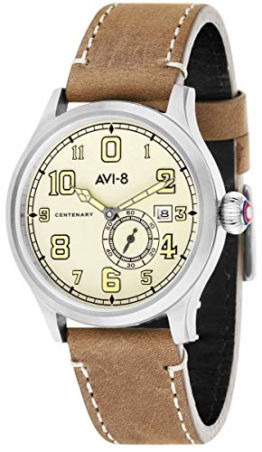 AVI-8 Fly Boy Herren-Armbanduhr – Braun/Creme - 1