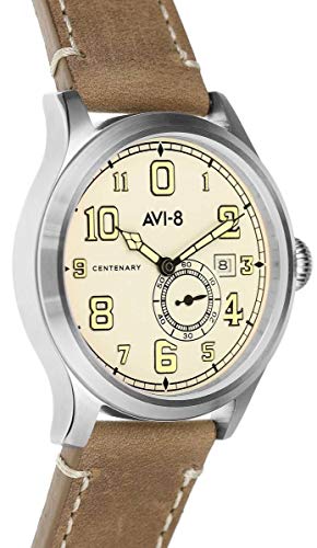 AVI-8 Fly Boy Herren-Armbanduhr – Braun/Creme - 2