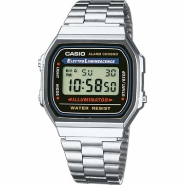 Casio a168wa-1 a – Digitaluhr Unisex mit Edelstahl Armband - 1