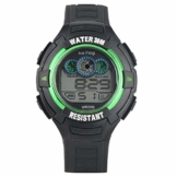 Concise schwarz-grünes Gehäuse, Sport-Digitaluhr für Studenten, hochwertige analoge elektronische Uhren für Männer, Militär Armee Sport LED wasserdicht Armbanduhr für Männer - 1
