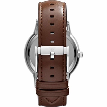 Emporio Armani AR11185 Uhr Herrenuhr Leder-Armband 5 bar Analog Datum braun - 3