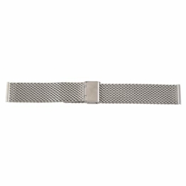 Gaetooely Gurt Ersatz Stahl Silber Klappband Fuer Uhr Neu 20mm - 1