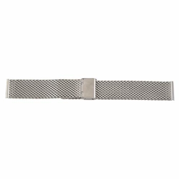 Gaetooely Gurt Ersatz Stahl Silber Klappband Fuer Uhr Neu 20mm - 1