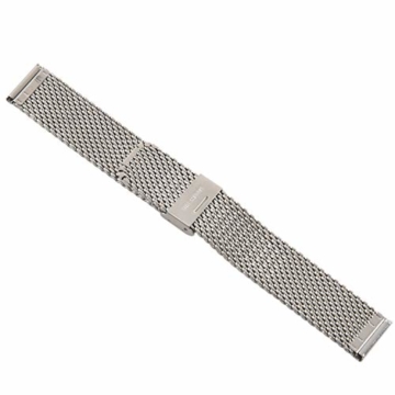 Gaetooely Gurt Ersatz Stahl Silber Klappband Fuer Uhr Neu 20mm - 6