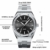 Herren Automatik-Uhr Armbanduhr Automatikwerk mit Edelstahlband (Black) - 2