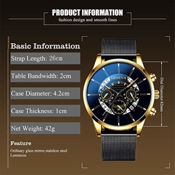 Herrenuhr Herren   Sport Militäruhren Vollstahl Wasserdichter Quarz Digital,Uhr Herren Beiläufig Sports Edelstahl Wasserdicht Quartz Uhr Mit Schwarz Armbanduhren - 4