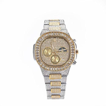 Hip Hop Uhren für Männer Diamond Hip Hop Diamond Watch für Männer und Frauen - 2