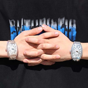 Hip Hop Uhren für Männer Diamond Hip Hop Diamond Watch für Männer und Frauen - 4