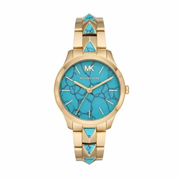 Michael Kors Damen Analog Quarz Uhr mit Edelstahl Armband MK6670 - 1