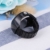 Nicero Unisex Fingerring Uhr Mode Rund Elastisch Uhr Schmuck Uhr Quarz Ring für Frauen Geschenk Männer Geschenk (weiß) Los 2.5 * 2.5cm Schwarz - 4