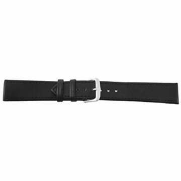 Senmubery 20mm PU-Leder Farben Schwarz Armband Uhr Armband Neue Fashion - 3