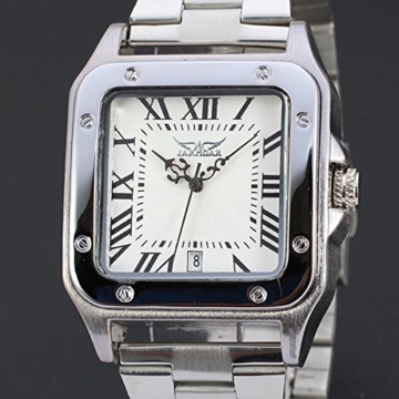 Sports Watches Herrenuhren Schweizer Uhren Japan Männer Klassische quadratische Leder hohl automatische mechanische Uhr Damenuhren (Color : 2) - 3