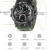 Sportuhr Herren Dual Time Miliatry Uhren Chrono Alarm Armbanduhr Classic Digitaluhr 22cm Schwarz - 5