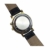 Sprechende Armbanduhr, analog, mit Alarm, Uhrzeit und Datum auf Französisch, für Blind- und Sehbehinderte, goldfarben, Armband aus schwarzem Leder TUF-G807 - 3
