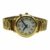 Sprechende Armbanduhr, analog, mit Alarm, Uhrzeit und Datum auf Französisch, für Blind- und Sehbehinderte, goldfarben, doppelte Verriegelung Armband aus Edelstahl TUF-G508 - 4