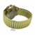 Sprechende Armbanduhr, analog, mit Alarm, Uhrzeit und Datum auf Französisch, für Sehbehinderte, goldfarben, Armband ausziehbar TUF-G802 - 2