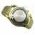 Sprechende Armbanduhr, analog, mit Alarm, Uhrzeit und Datum auf Französisch, für Sehbehinderte, goldfarben, Armband ausziehbar TUF-G802 - 3