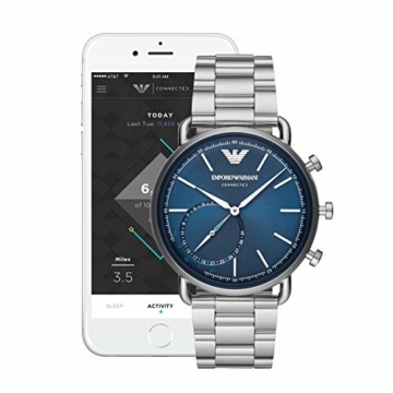 EMPORIO ARMANI Connected Hybrid-Smartwatch ART3028 Herren Armbanduhr kompatibel mit Smartphone, Aktivitäts-Tracking - 6