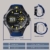 Herren Sport Taucheruhr 100 m wasserdicht mit großem Zifferblatt Digital und Analog-Uhrwerk, verstellbares Band, elektrolumineszierende Hintergrundbeleuchtung - 7