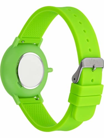 s.Oliver Unisex Analog Quarz Uhr mit Silicone Armband SO-4070-PQ - 5