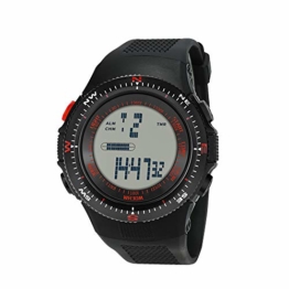 Souarts Herren Armband Uhr Junge Digitaluhr Kinderuhr Sport Uhr LED Kalender Stoppuhr 30M Wasserdicht Armbanduhr (Rot) - 1