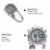 BESPORTBLE Clip auf Quarzuhr Karabineruhr Mini Pocket Fob Uhr für Klettern Outdoor-Aktivitäten (Rot) - 9