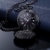 Glatte Antike Quarz Taschenuhr mit Schwarzer Stahlkette - 3