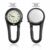 Hemobllo Quarzuhr mit Clip aus Legierung Nachtlicht Rucksack Unisex Gürtel Schnalle Uhr schwarz mit weißem Zifferblatt Ideal für medizinische Kranken-Messungen (schwarz) - 7