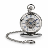 Hermann Jäckle - Taschenuhr Ettlingen II Skelett für stilvolle Herren I edle Taschenuhr mit skelettiertem Uhrwerk & Handaufzug Kal. 2650 I Qualitätshandwerk inklusive Kette und Reiseetui - 1