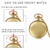 JewelryWe Herren Damen Taschenuhr Classic Glänzend Kettenuhr Analog Quarz Uhr mit Halskette Kette Umhängeuhr Pocket Watch Geschenk Gold - 7