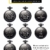 ManChDa® Klassiker Taschenuhr Retro-Zifferblatt mit römischen Ziffern Steampunk Skelett Mechanisch Zarte Bewegung für Männer Frauen mit Kette (Schwarz) + Geschenk-Box - 6