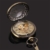 ManChDa Taschenuhr für Herren, spezielle Lupe, mechanisch, Handaufzug, Halbjäger, römische Ziffern, Antike Bronze Taschenuhr mit Kette - 4