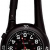Klox schwarze Metall-Taschenuhr mit Karabinerbefestigung, schwarzes Zifferblatt, für Notdienst, Arzt, Krankenschwester, Unisex - 2