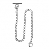 Taschenuhr Kette, Albert Weste Kette mit T Bar & Karabinerverschluss ManChDa Taschenuhr Kette Link 14.7 inch (37.5 cm) - 1