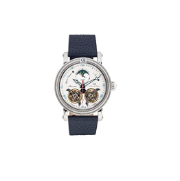 Carl von Zeyten Herren Analog Automatik Uhr mit Leder Armband CVZ0085WHS - 1
